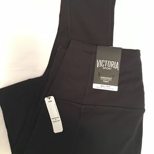 Victoria’s Secret knockout high-rise tight. Regular length. Black. NWT